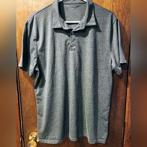 Mens Structure Slim Fit XL Polo Shirt Dark Grey